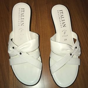 Italian Shoemakers - White Sandal  - size 8